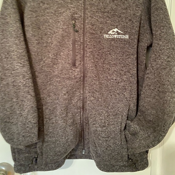 EUC Men’s Salt & Pepper GreyZip up Sweater - Picture 4 of 6